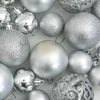 Weihnachtskugel-Set Stancuta, 111-teilig (Polystyrol), silber