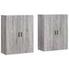 Dafina Wandschränke grau 69,5x34x90cm (2 Stück Sonoma)