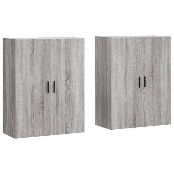 Dafina Wandschränke grau 69,5x34x90cm (2 Stück Sonoma)