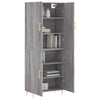 69,5x34x180cm Schrank Ashely, grau (Holz)