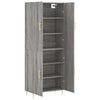 69,5x34x180cm Schrank Ashely, grau (Holz)