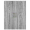 69,5x34x180cm Schrank Ashely, grau (Holz)