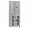 Schrank Timis, Grau, 69,5x180x34cm (Holzkonstruktion)