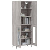 Schrank Timis, Grau, 69,5x180x34cm (Holzkonstruktion)