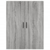Schrank Timis, Grau, 69,5x180x34cm (Holzkonstruktion)