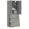 69,5x34x180cm grauer Schrank (Holz) Ashely