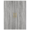 69,5x34x180cm grauer Schrank (Holz) Ashely