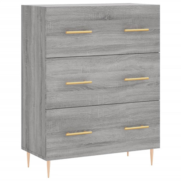 69,5x34x180cm grauer Schrank (Holz) Ashely