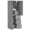 Schrank grau 69,5x34x180cm Ashely (aus Holz)
