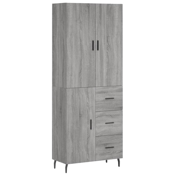 Grauer Timis-Schrank 180x34x69,5cm (Holz)
