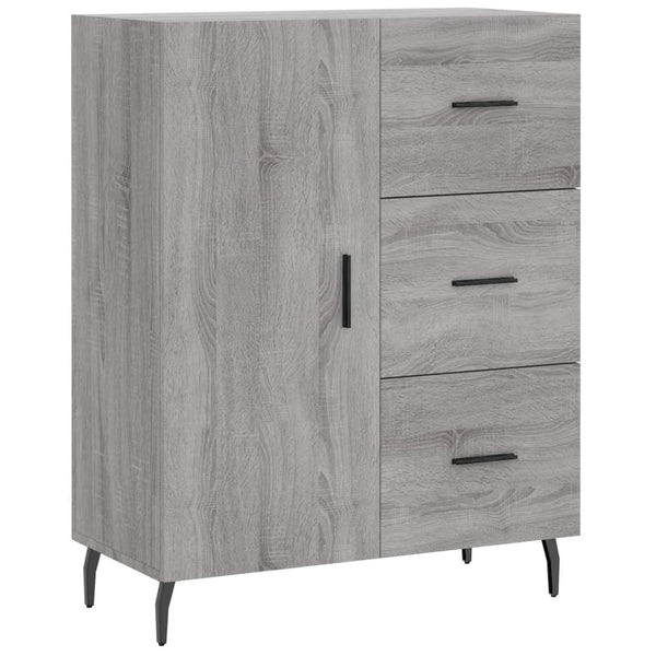 Grauer Timis-Schrank 180x34x69,5cm (Holz)