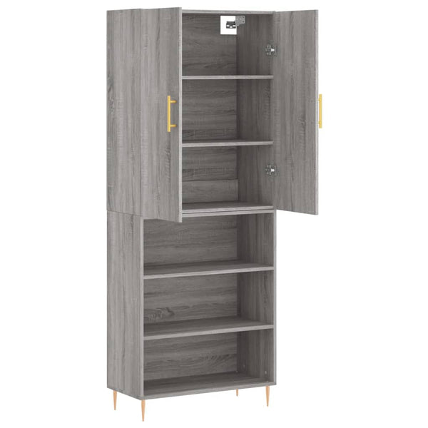 Grauer Ashley Schrank 69,5x34x180cm (Holz)