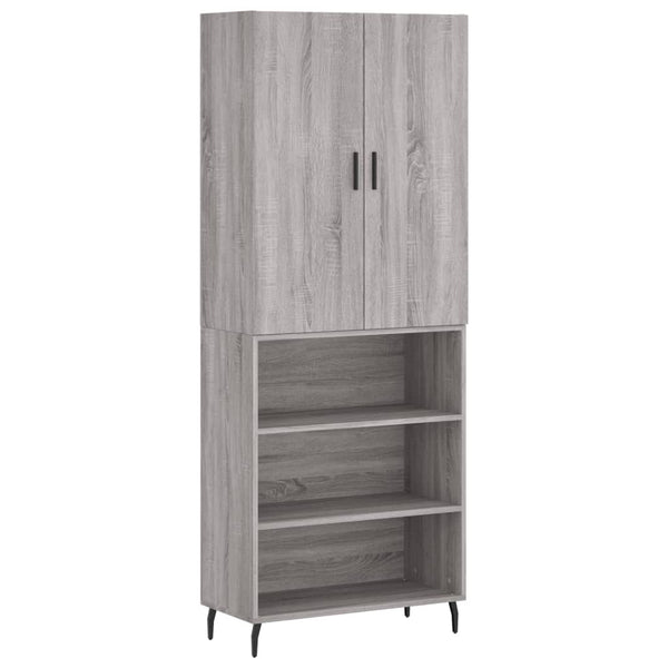 Timis grauer Schrank 69,5x34x180cm (aus Holz)