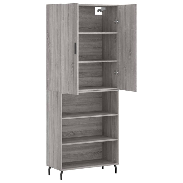 Timis grauer Schrank 69,5x34x180cm (aus Holz)