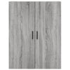 Timis grauer Schrank 69,5x34x180cm (aus Holz)