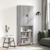Timis grauer Schrank 69,5x34x180cm (aus Holz)