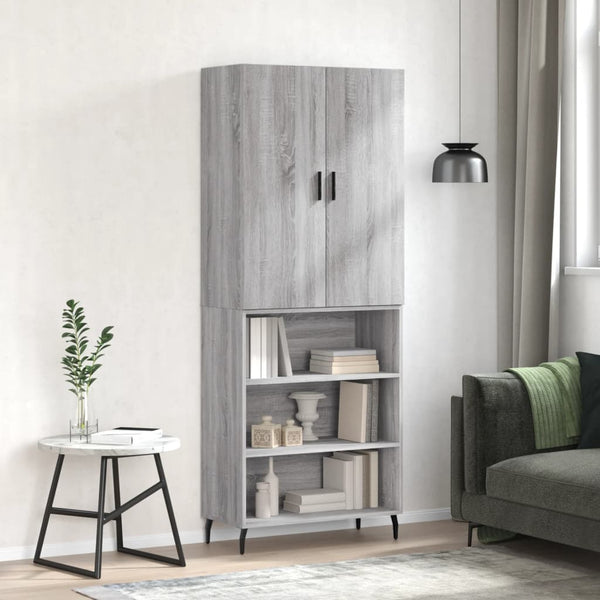 Timis grauer Schrank 69,5x34x180cm (aus Holz)