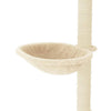Cremefarbener Katzenkratzbaum mit Sisal-Kratzsäulen Tristan 95cm
