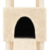 Kratzbaum Dimitri 153 cm hoch Creme mit Sisal-Kratzsäulen
