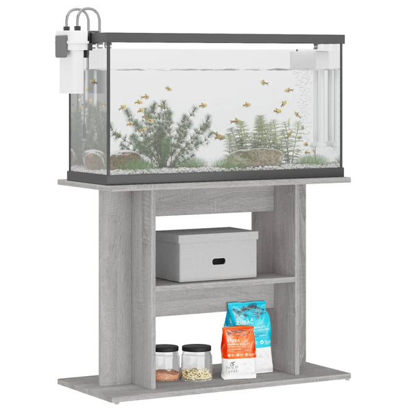 Aquariumunterschrank Betonoptik Millie 80x35x60cm (Holz)