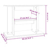 Aquariumunterschrank Betonoptik Millie 80x35x60cm (Holz)