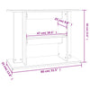 Grauer Aquarienunterschrank Millie 80x35x60cm (Holz)