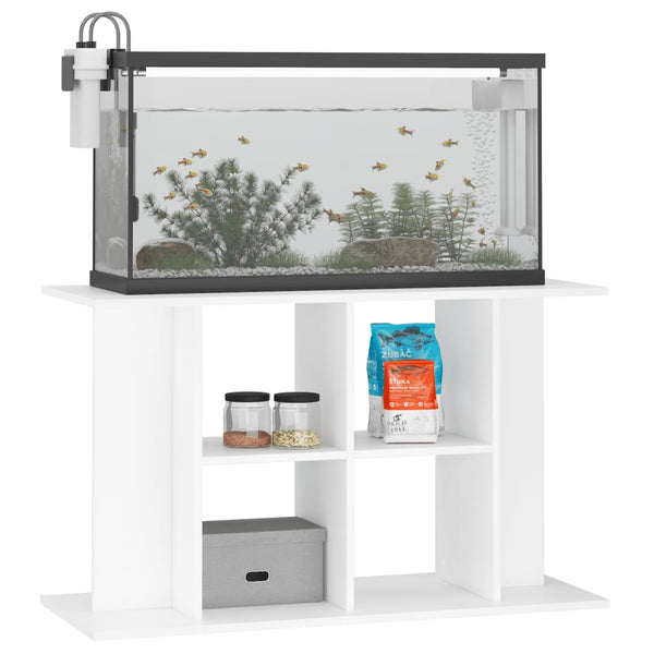 Valkoinen akvaarioteline Millie 100x40x60cm (puinen)