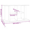 Valkoinen akvaarioteline Millie 100x40x60cm (puinen)