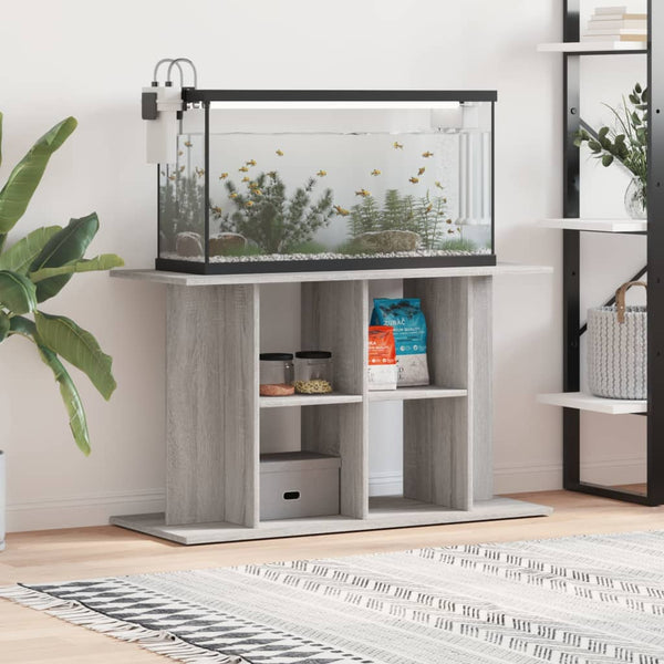 Grauer Aquarienunterschrank Millie 100x40x60cm (Holz)