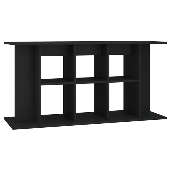 Schwarzer Aquarienunterschrank Millie 120x40x60cm (Holz)