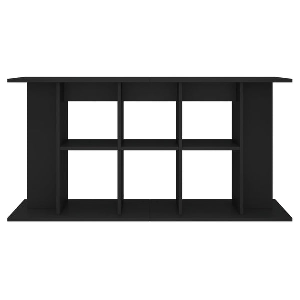 Schwarzer Aquarienunterschrank Millie 120x40x60cm (Holz)