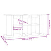 Grauer Aquarienschrank Millie 120x40x60cm (Holz)