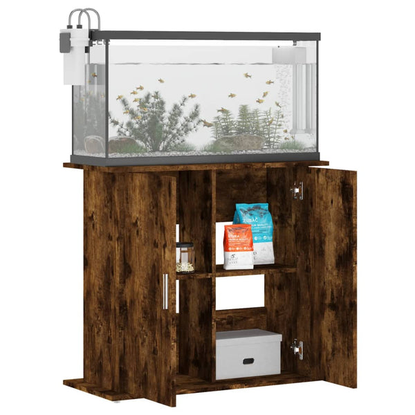 Aquarienunterschrank Räuchereiche Omurbec 81x36x73cm (Holz)