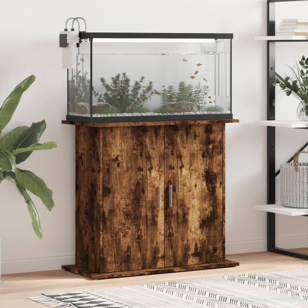 Aquarienunterschrank Räuchereiche Omurbec 81x36x73cm (Holz)
