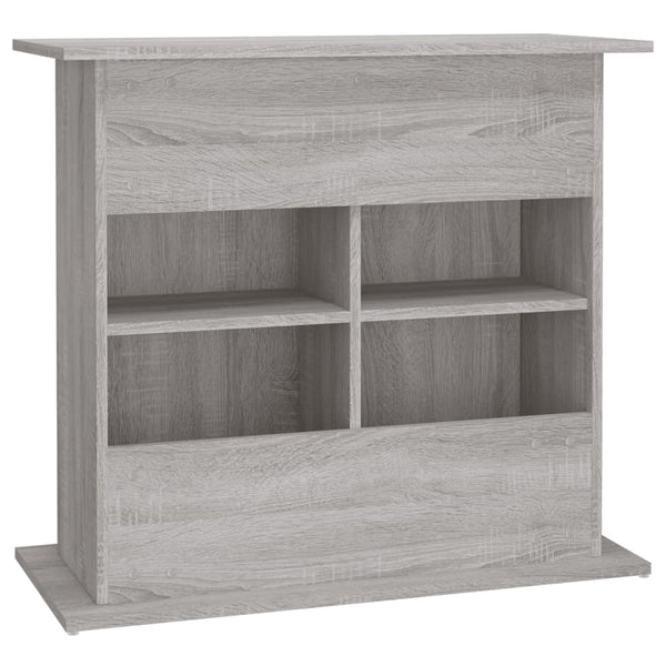 Grauer Aquarienschrank Omurbec 81x36x73cm (Holz)