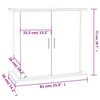 Grauer Aquarienschrank Omurbec 81x36x73cm (Holz)