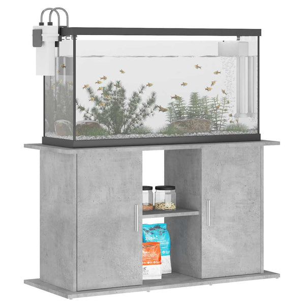 Aquariumunterschrank Omurbec 101x41x58 cm in Betongrau (Holz)