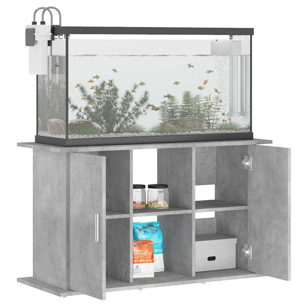 Aquariumunterschrank Omurbec 101x41x58 cm in Betongrau (Holz)