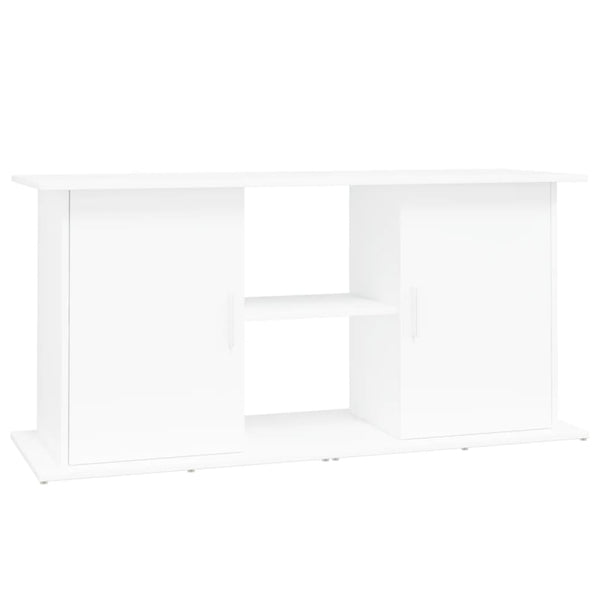 Weißer Aquarienunterschrank Omurbec 121x41x58cm (Holz)