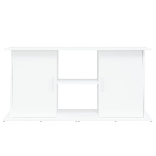 Weißer Aquarienunterschrank Omurbec 121x41x58cm (Holz)
