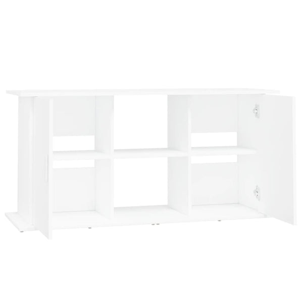 Weißer Aquarienunterschrank Omurbec 121x41x58cm (Holz)