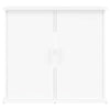 Weißer Aquarienunterschrank Varhelyi 81x36x73cm (Holz)