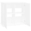 Weißer Aquarienunterschrank Varhelyi 81x36x73cm (Holz)