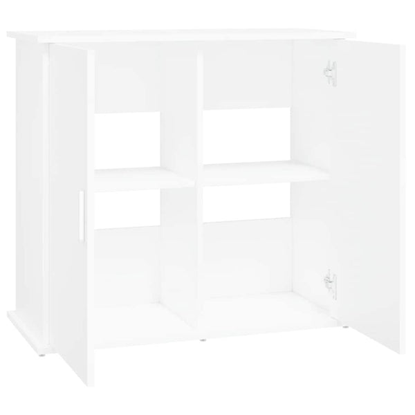 Weißer Aquarienunterschrank Varhelyi 81x36x73cm (Holz)