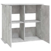 Betongrauer Aquarienunterschrank Varhelyi 81x36x73cm (Holz)