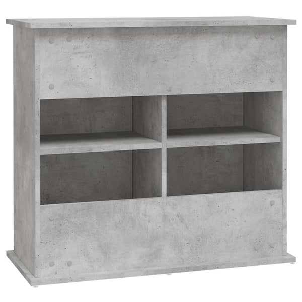 Betongrauer Aquarienunterschrank Varhelyi 81x36x73cm (Holz)