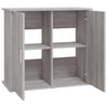 Aquariumunterschrank Varhelyi 81x36x73cm grau (Holz)
