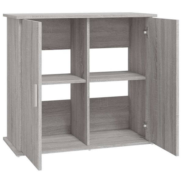 Aquariumunterschrank Varhelyi 81x36x73cm grau (Holz)