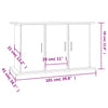 Grauer Aquarienunterschrank Varhelyi 101x41x58cm (Holz)