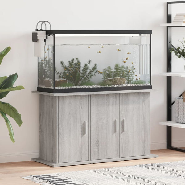 Grauer Aquarienunterschrank Varhelyi 101x41x58cm (Holz)